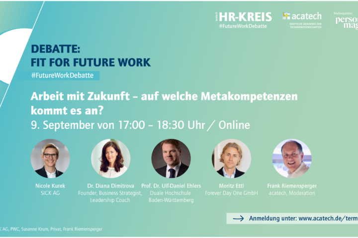 Teilnehmende der #FutureWorkDebatte zum Thema Metakompetenzen